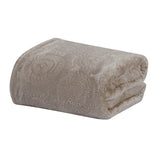 Plazatex Caesar Embossed Decorative Super Soft Throw Blanket for Sleep/Decor 2 Pack 50" x 60" Taupe