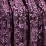 Plazatex Versailles Embossed Decorative Super Soft Throw Blanket for Sleep/Decor 2 Pack 50" x 60" Plum