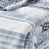 Plazatex Anissa Micro Plush 100% Polyester Soft Lightweight Throw Blanket 50" x 60" Blue