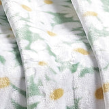 Plazatex 100% Polyester Delightful Daisies Floral Oversized Throw Blanket 60" x 70" White