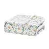 Plazatex 100% Polyester Delightful Daisies Floral Oversized Throw Blanket 60