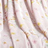 Plazatex 100% Polyester Butterfly Garden Lightweight Oversized Throw Blanket 60" x 70" White