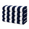 Plazatex Terry Cabana 80% Cotton 20% Polyester Oversized 4 Pack Beach Bath Towel 36" x 66"