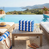 Plazatex Terry Cabana 80% Cotton 20% Polyester Oversized 4 Pack Beach Bath Towel 36" x 66"