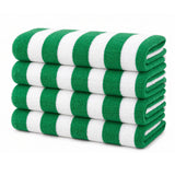 Plazatex Terry Cabana 80% Cotton 20% Polyester Oversized 4 Pack Beach Bath Towel 36" x 66"