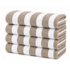 Plazatex Terry Cabana 80% Cotton 20% Polyester Oversized 4 Pack Beach Bath Towel 36" x 66"
