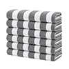 Plazatex Terry Cabana 80% Cotton 20% Polyester Oversized 6 Pack Beach Bath Towel 36" x 66"