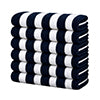 Plazatex Terry Cabana 80% Cotton 20% Polyester Oversized 6 Pack Beach Bath Towel 36" x 66"