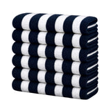 Plazatex Terry Cabana 80% Cotton 20% Polyester Oversized 6 Pack Beach Bath Towel 36" x 66"
