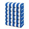 Plazatex Terry Cabana 80% Cotton 20% Polyester Oversized 6 Pack Beach Bath Towel 36" x 66"
