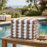 Plazatex Terry Cabana 80% Cotton 20% Polyester Oversized 6 Pack Beach Bath Towel 36" x 66"