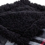 Plazatex Midnight Plaid 100% Polyester Reversible Throw Blanket 50" x 60" Red Black