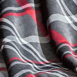 Plazatex Midnight Plaid 100% Polyester Reversible Throw Blanket 50" x 60" Red Black