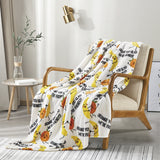 Plazatex Orange You Glad Ultra Soft Plush Oversized Polyester Lightweight Throw 50" x 70" Orange