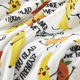 Plazatex Orange You Glad Ultra Soft Plush Oversized Polyester Lightweight Throw 50" x 70" Orange