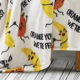 Plazatex Orange You Glad Ultra Soft Plush Oversized Polyester Lightweight Throw 50" x 70" Orange