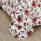 Plazatex 100% Polyester Luxurious Ultra Soft Lightweight Rayla Printed Bed Blanket 102" x 90" Floral