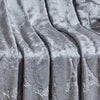 Plazatex Eiffel Tower Embossed Decorative Super Soft Throw Blanket for Sleep/Decor 2 Pack 50" x 60" Grey