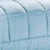 Plazatex Embossed Dobby Stripe 8 Pieces Comforter Bed In A Bag Set Lt. Blue
