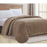 Plazatex Chevron Braided Stylish Soft Comfortable and Lightweight All Seasons Blanket King Taupe