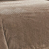 Plazatex Chevron Braided Stylish Soft Comfortable and Lightweight All Seasons Blanket King Taupe