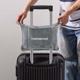 Plazatex 100% Polyester Comfort Fly Travel Wrinkle Resistant Pillow & Blanket Set 40" x 70" Gray