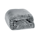Plazatex 100% Polyester Comfort Fly Travel Wrinkle Resistant Pillow & Blanket Set 40" x 70" Gray