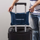 Plazatex 100% Polyester Comfort Fly Travel Wrinkle Resistant Pillow & Blanket Set 40" x 70" Navy