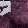 Plazatex 100% Polyester Comfort Fly Travel Wrinkle Resistant Pillow & Blanket Set 40" x 70" Plum