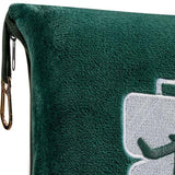 Plazatex 100% Polyester Comfort Fly Travel Wrinkle Resistant Pillow & Blanket Set 40" x 70" Green