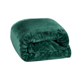Plazatex 100% Polyester Comfort Fly Travel Wrinkle Resistant Pillow & Blanket Set 40" x 70" Green