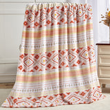 Plazatex Nayati Micro Plush 100% Polyester Soft Cozy Lightweight Throw Blanket 50" x 60" Nayati