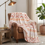 Plazatex Nayati Micro Plush 100% Polyester Soft Cozy Lightweight Throw Blanket 50" x 60" Nayati