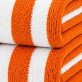 Plazatex Cabana Terry Cloth Stripe 80% Cotton 20% Polyester 2 Pack Beach Bath Towel