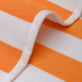 Plazatex Cabana Terry Cloth Stripe 80% Cotton 20% Polyester 2 Pack Beach Bath Towel
