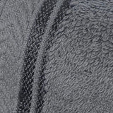 Plazatex 100% Premium Cotton Textured Border Ultra Soft Absorbent 12 Piece Bathroom Towel Set