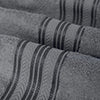 Plazatex 100% Premium Cotton Textured Border Ultra Soft Absorbent 12 Piece Bathroom Towel Set