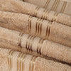 Plazatex 100% Premium Cotton Textured Border Ultra Soft Absorbent 12 Piece Bathroom Towel Set