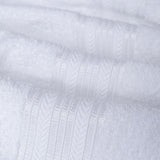 Plazatex 100% Premium Cotton Textured Border Ultra Soft Absorbent 12 Piece Bathroom Towel Set