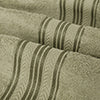 Plazatex 100% Premium Cotton Textured Border Ultra Soft Absorbent 12 Piece Bathroom Towel Set
