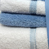 Plazatex Two Tone  Zero Twist 100% Cotton Soft & Absorbent 6 Piece Bathroom Towel Set