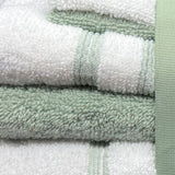 Plazatex Two Tone  Zero Twist 100% Cotton Soft & Absorbent 6 Piece Bathroom Towel Set