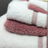 Plazatex Two Tone  Zero Twist 100% Cotton Soft & Absorbent 6 Piece Bathroom Towel Set