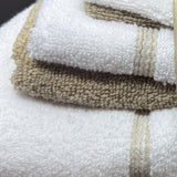 Plazatex Two Tone  Zero Twist 100% Cotton Soft & Absorbent 6 Piece Bathroom Towel Set