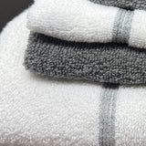 Plazatex Two Tone  Zero Twist 100% Cotton Soft & Absorbent 12 Piece Bathroom Towel Set