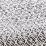 Plazatex Peralto Printed Soft Warm Lightweight 100% Polyester Plush Blanket Queen 90" x 90" Grey