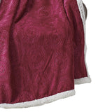 Plazatex Caesar Sherpa Decorative Super Soft Throw Blanket for Sleep/Decor 50" x 60" Burgundy