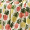 Plazatex Natural Pineapple All Season Plush Decorative Throw Blanket 50" x 70" Yellow