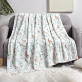 Plazatex Jas plush Decorative Warm and Comfortable Machine Washable Throw 60" x 70" White