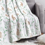 Plazatex Jas plush Decorative Warm and Comfortable Machine Washable Throw 60" x 70" White
